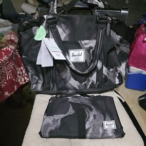 Herschel Supply Company Black and Gray Bag Set New